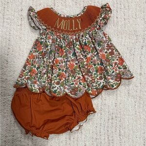 Floral Baby Dress with Bloomers